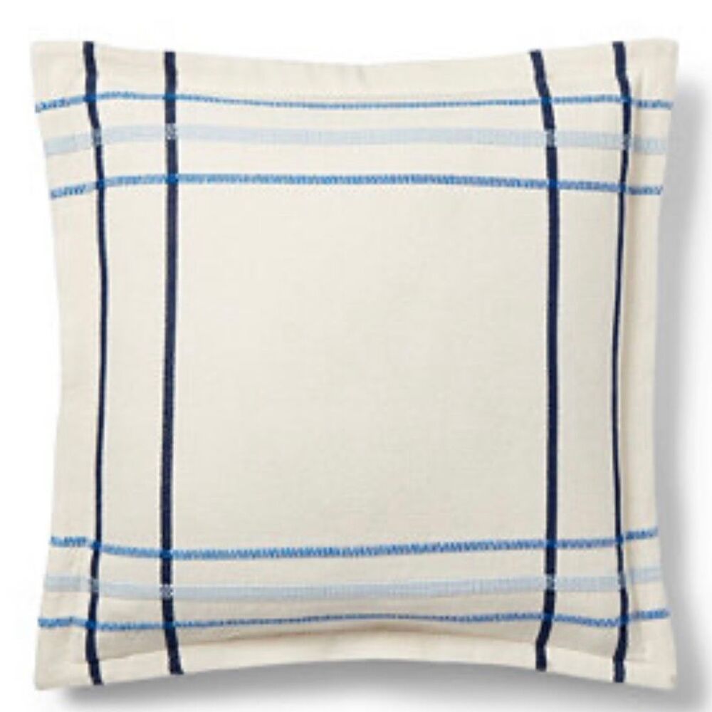 Lauren Ralph Lauren Arielle Frame Decorative Pillow, NWOT 100% Cotton 20" x 20"
